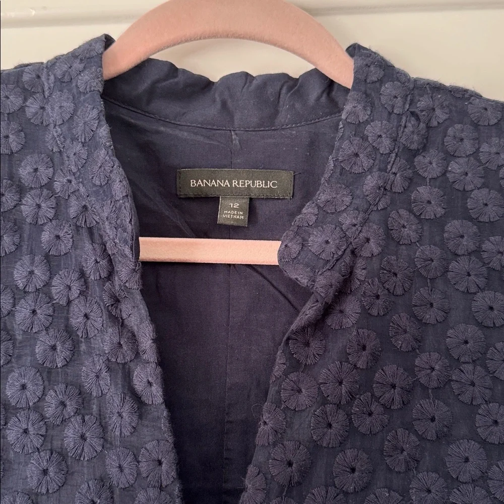 Banana Republic Textured Navy Dress Size: 12 NWOT - Picture 2 of 6